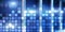 Digital abstract background pixelated icons blurred modern server room. Technology telecommunication Iot internet of