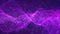 Digital abstract purple color wave particles background