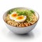 Digital Airbrushed Ramen Bowl With Eggs And Green Onions