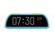 Digital alarm clock icon.