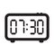 Digital alarm clock vector icon, electronic alarm clock icon