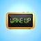 Digital alarm clock wake up