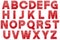 Digital Alphabet Glitter Marquee Style Scrapbooking Element