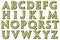 Digital Alphabet Harlequin Style Scrapbooking Element