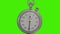 Digital animation of Stopwatch on green background