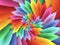 Digital Art Abstract Pastel Colored Rainbow 3d Spiral Petals Background