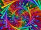 Digital Art Abstract Rainbow Spiral Background