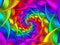 Digital Art Abstract Rainbow Spiral Background