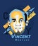 Digital art of Vincent Kompany - Belgian footballer.