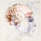 Digital artistic Sketch of a human Brain