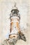 Digital artistic Sketch of a Lighthouse in Holtenau in Germany