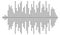 Digital audio wave symbol. Voice record form