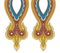 Digital baroque Neckline design floral industrial textile neckline border design