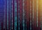 Digital binary data and streaming binary code background. Matrix background with 1.0