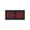 Digital black alarm clock displaying 3:00 o'clock