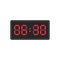 Digital black alarm clock displaying 6:30