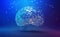 Digital brain, AI mind, trainable neural network
