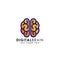 Digital brain logo design template. smart brain logodesign. smart tech logo