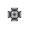 Digital camera cmos vector icon