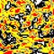 Digital camo, seamless pixel pattern for your design. Bright glitch coloring camouflage, modern fabric print.