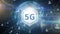 Digital composite of global 5G technology