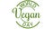 Digital composite image of world vegan day symbol text on white background