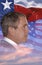 Digital composite: President George W. Bush and American flag