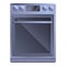Digital convection oven icon, cartoon style