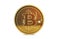 Digital Currency Cryptocurrency Golden Bitcoin Isolated on white