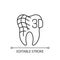 Digital dentistry linear icon