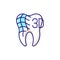 Digital dentistry RGB color icon