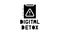 digital detox glyph icon animation