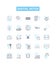 Digital detox vector line icons set. Digital, Detox, Unplug, Break, Tech, Internet, Switch illustration outline concept