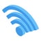 Digital detoxing wifi icon, isometric style