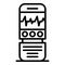 Digital dictaphone icon, outline style