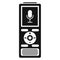 Digital dictaphone icon, simple style