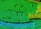 Digital elevation model piles of aggregates