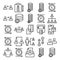 Digital Finance Vector icons set every single icon can be easily modify or edit