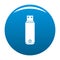 Digital flash drive icon blue