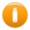 Digital flash drive icon orange