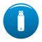 Digital flash drive icon vector blue