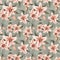 Digital flower pattern print design