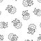 Digital gear icon seamless pattern background. Cog vector illustration on white isolated background. Techno wheel business concept