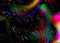 Digital glitch and movement cosmos stars with wind nebula sky effect on dark background. Fantastic neon fluid