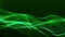 Digital green color particles and light motion abstract background