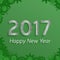 Digital happy new year 2017 text design.