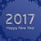 Digital happy new year 2017 text design.