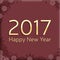 Digital happy new year 2017 text design.