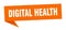 digital health speech bubble. digital health ribbon sign.