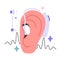 Digital hearing aid. Neuroprosthesis to a deaf person. Hearing loss